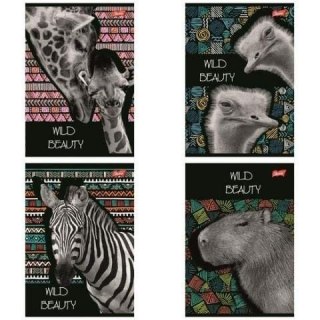 Zeszyt A5 60k kratka WILD BEAUTY laminowany UNIPAP