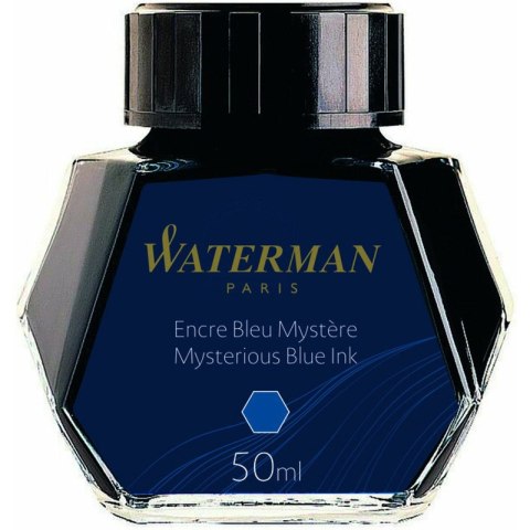Waterman - atrament do piór wiecznych 50 ml, niebiesko-czarny
