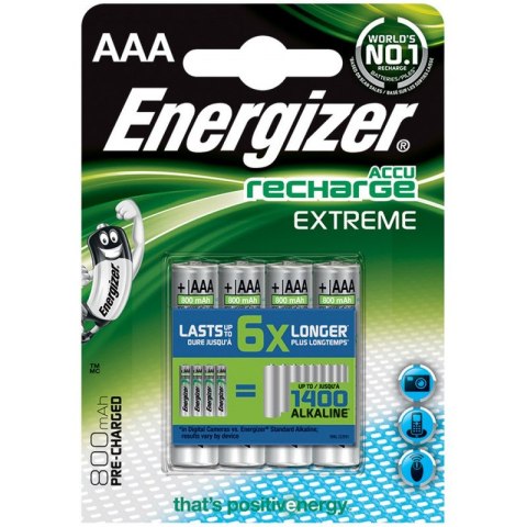 Akumulatorki Energizer Extreme AAA HR3 800mAh (4)