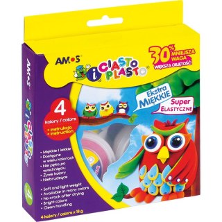 CIASTO-PLASTO AMOS 18g*4 KOLORY