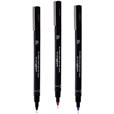 CIENKOPIS KREŚLARSKI UNI PIN-200 0,2mm CZARNY