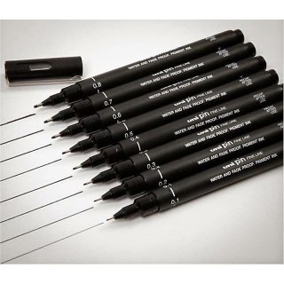 CIENKOPIS KREŚLARSKI UNI PIN-200 0,3mm CZARNY