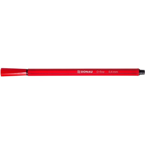 Cienkopisy Donau D-Fine 0.4mm czerwone 10szt