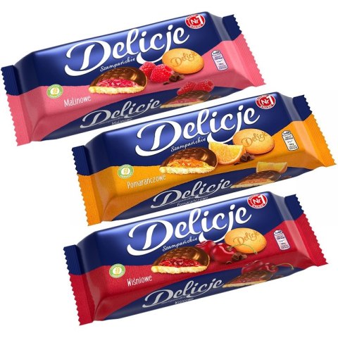 DELICJE SZAMPAŃSKIE 147g MALINOWE