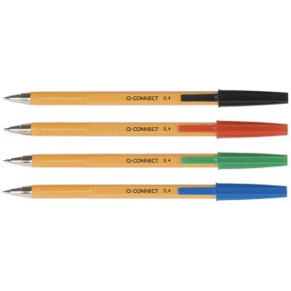 Długopisy Q-Connect 0.4mm czarne 20szt
