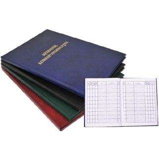 Dziennik korespondencyjny A4 96 kartek bordowy