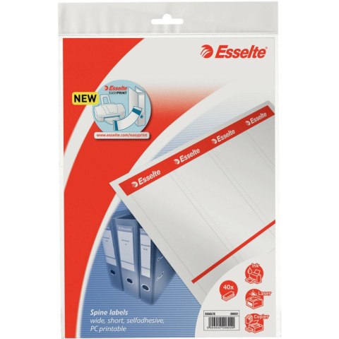 ETYKIETY NA SEGREGATOR ESSELTE 59x192mm SAMOPRZYLEPNE