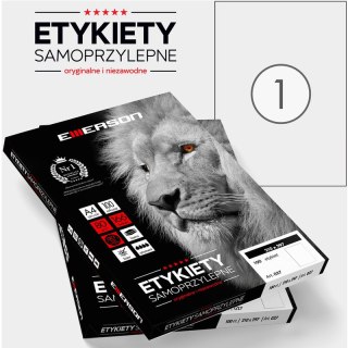 Etykiety Emerson A4 210x297mm białe 100szt