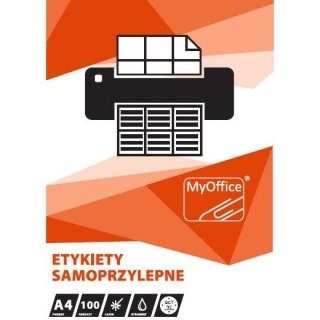 Etykiety MyOffice A4 52.5x29.6mm białe (100)