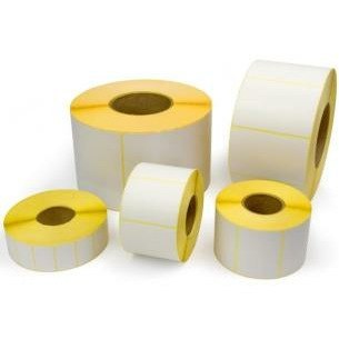 Etykiety na rolce Emerson 58x43mm białe (1000)