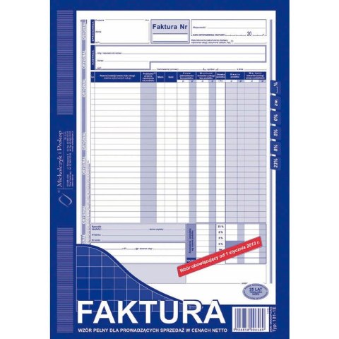 FAKTURA VAT A4 (O+1K)
