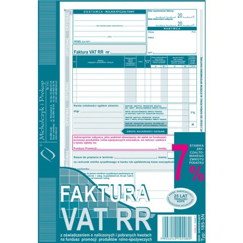FAKTURA VAT RR A5 (O+1K)