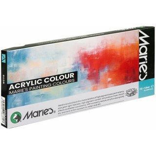 FARBY AKRYLOWE MARIE'S 12ml*12 KOLORÓW