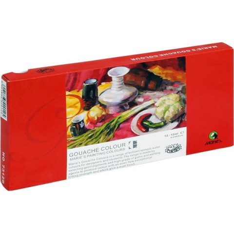 FARBY GWASZ MARIE'S 12ml*12 KOLORÓW