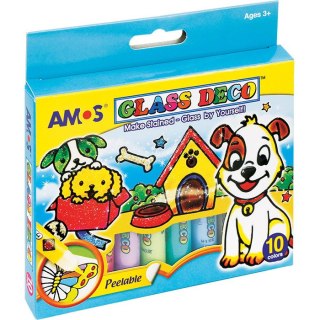 FARBY WITRAŻOWE AMOS 10,5ml*10 KOLORÓW