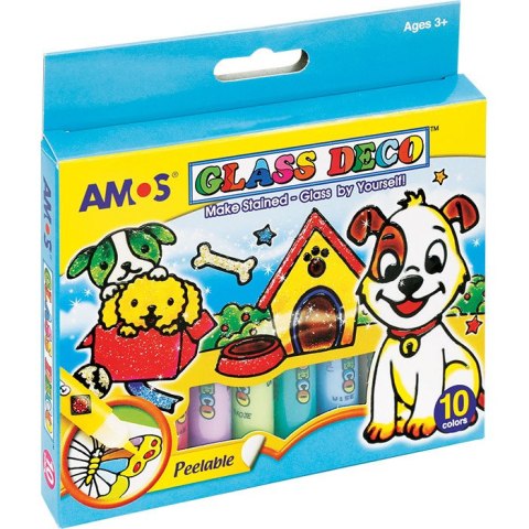 FARBY WITRAŻOWE AMOS 10,5ml*10 KOLORÓW
