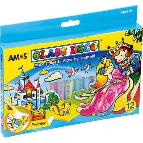 FARBY WITRAŻOWE AMOS 10,5ml*12 KOLORÓW