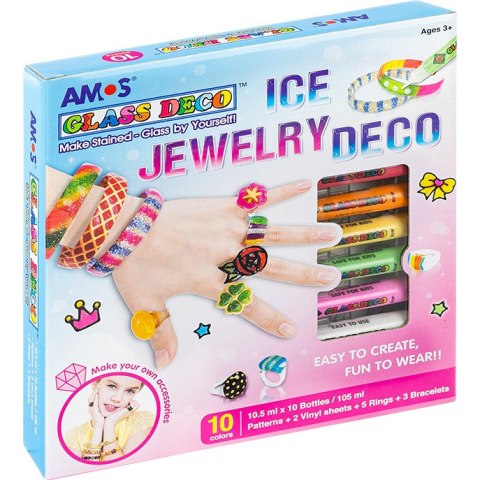 FARBY WITRAŻOWE AMOS ICE JAWELRY 10,5ml*10 KOLORÓW