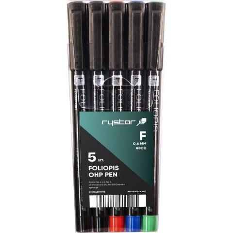 FOLIOPISY RYSTOR FF-6 3 KOLORY+2 CZARNE