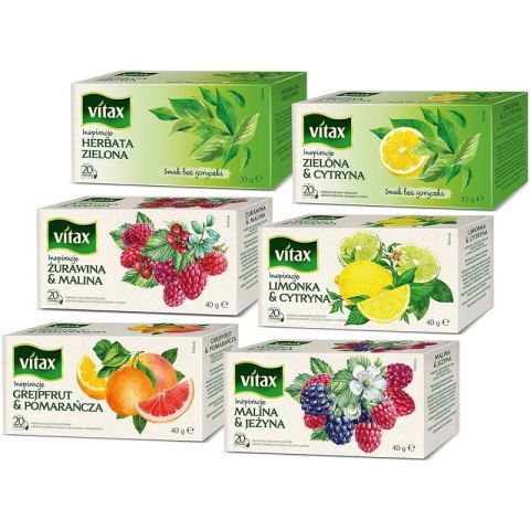 HERBATA VITAX INSPIRATIONS LIMONKA z CYTRYNĄ 20szt