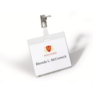 IDENTYFIKATOR DURABLE 60*90mm POZIOMY Z KLIPEM (25)