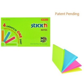 KARTECZKI STICK'N 76*127mm 4 KOLORY NEON (100)