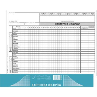 KARTOTEKA URLOPÓW A5 (OFFSET) (20)