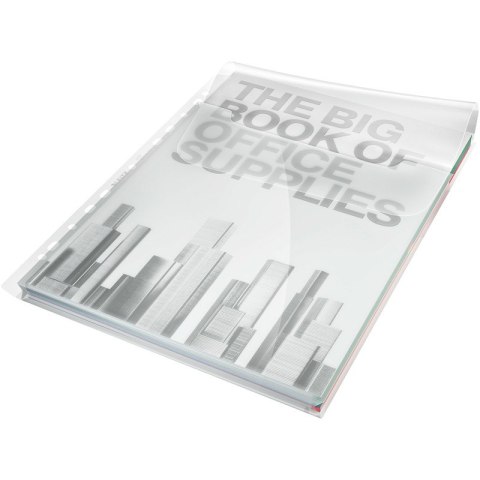 KOSZULKI NA KATALOGI LEITZ A4/180µm Z KLAPKĄ 5szt