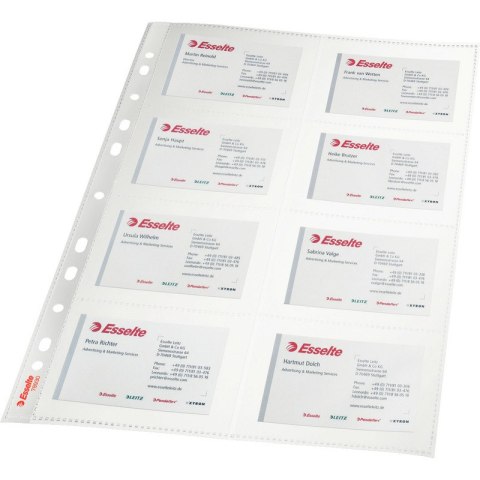 KOSZULKI NA WIZYTÓWKI ESSELTE A4/105µm 10szt