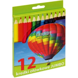 KREDKI OŁÓWKOWE GRAND JUMBO 12 KOLORÓW