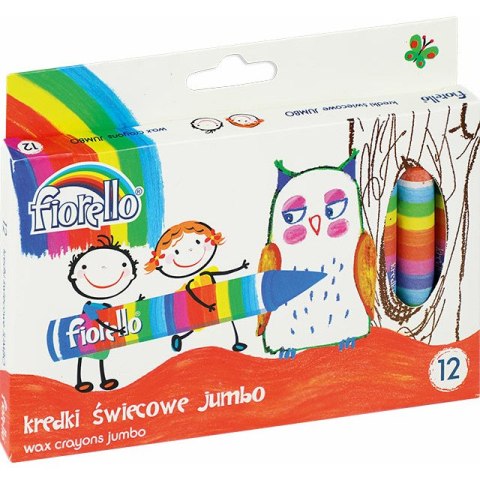 KREDKI ŚWIECOWE FIORELLO JUMBO 12 KOLORÓW