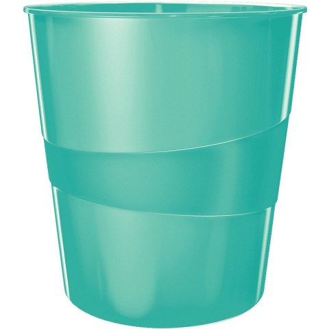 Kosz na śmieci Leitz Wow 15L turkusowy