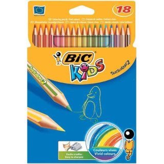 Kredki ołówkowe BiC Kids Tropicolors 18 kolorów