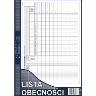 LISTA OBECNOŚCI A4 (OFFSET)