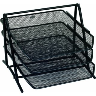 METALOWY ZESTAW 3 PÓŁEK CZARNY