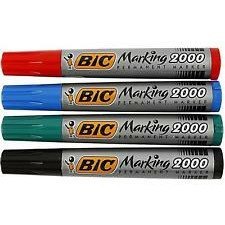 Markery permanentne BiC Marking 2000 4 kolory