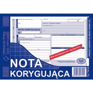 NOTA KORYGUJĄCA A5 (O+1K)