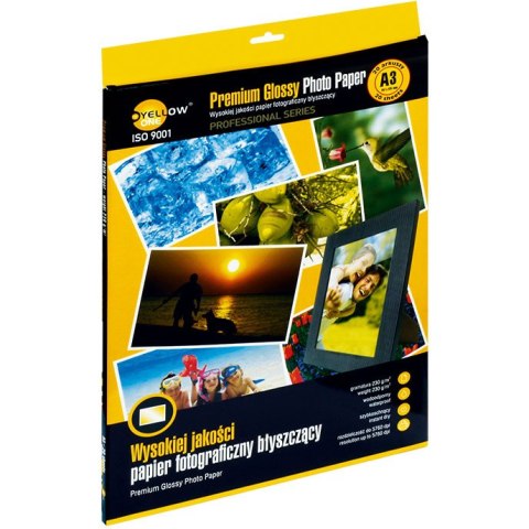 PAPIER FOTO YELLOW ONE A3 230g BŁYSK (20)