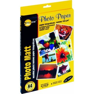PAPIER FOTO YELLOW ONE A4 140g MAT (50)