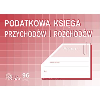 PODATKOWA KSIĘGA PRZYCHODÓW I ROZCHODÓW A4 96 KART