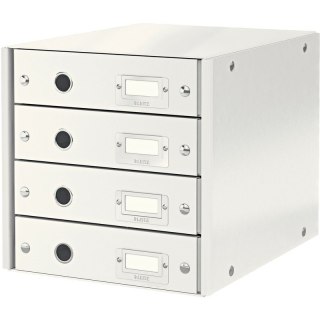 POJEMNIK 4 SZUFLADY LEITZ C&S BIAŁY