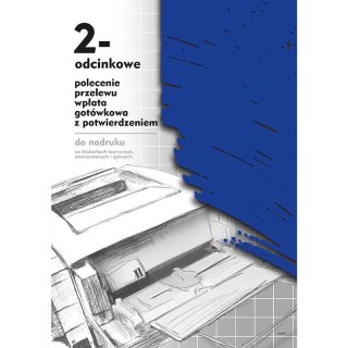 POLECENIE PRZELEWU/WPŁATA GOTÓWKOWA A4 2-ODCINKI (OFFSET)