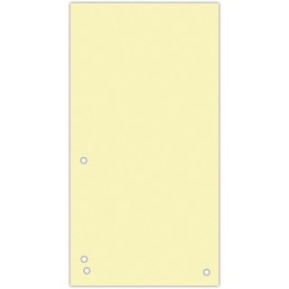 Przekładki kartonowe Donau 1/3 A4 żółte 100szt