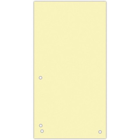 Przekładki kartonowe Donau 1/3 A4 żółte 100szt