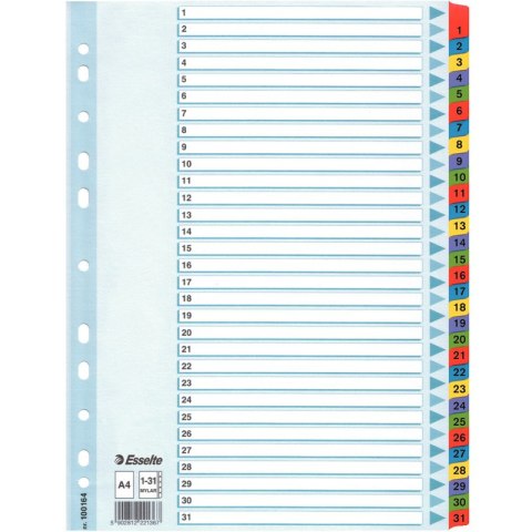 PRZEKŁADKI MYLAR ESSELTE A4 1-31