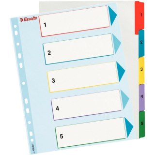 PRZEKŁADKI MYLAR ESSELTE A4 1-5