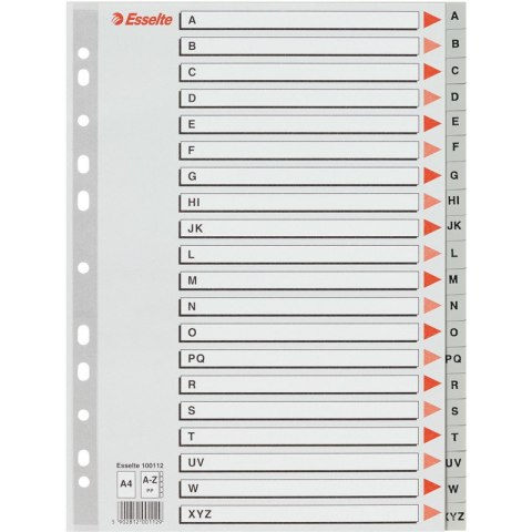 PRZEKŁADKI PP ESSELTE A4 A-Z