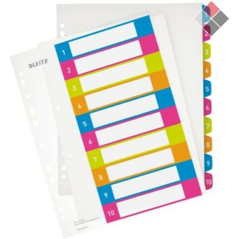 PRZEKŁADKI PP LEITZ A4 MAXI 1-10 DO NADRUKU