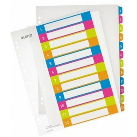 PRZEKŁADKI PP LEITZ A4 MAXI 1-12 DO NADRUKU