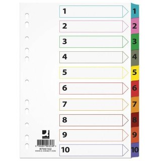 Przekładki mylar Q-Connect A4 1-10